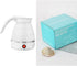 Travel Collapsible Electric Kettle, Portable Silicone Heating Water Boiler for Fast Boiling with Separable Power Cord