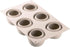 Silikomart Silicone Mould for COCCOLA Monoportions, Non-Stick, 6 Monoportions, 3D Design, Made in Italy
