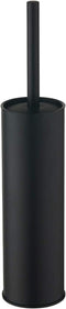BGL Stainless Steel Toilet Brush with Holder, 2 Black Bristle Heads