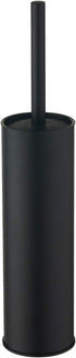 BGL Stainless Steel Toilet Brush with Holder, 2 Black Bristle Heads