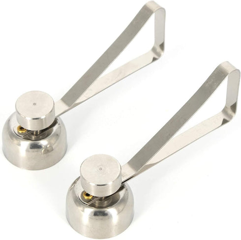 Mayata 2PCS Metal Stainless Steel Egg Scissors, Triangle Shape Egg Topper Cutter for Boiled Raw Eggs
