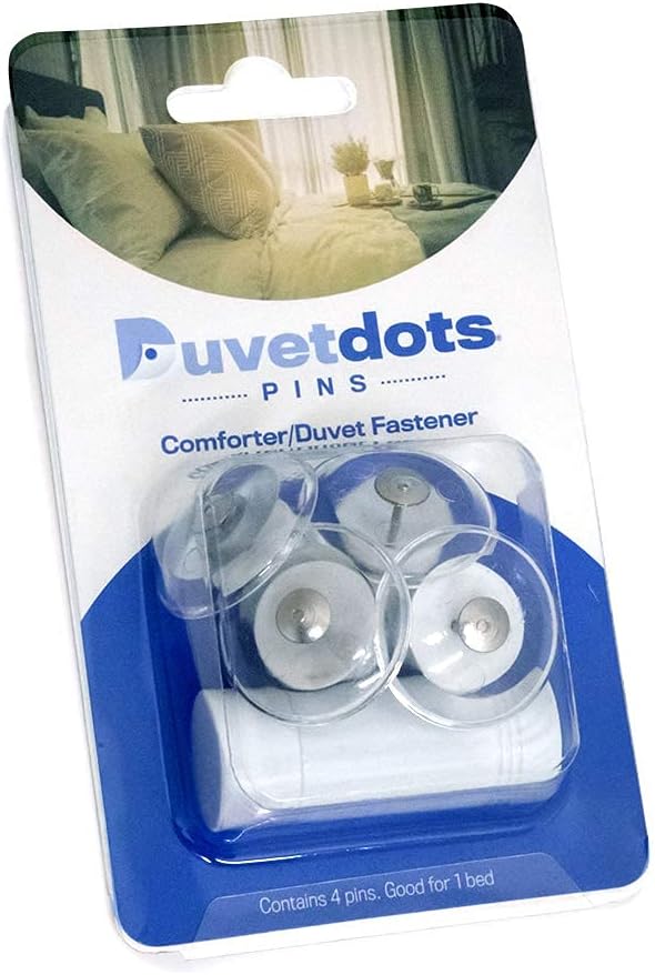 DuvetComforter Strong Magnetic Fasteners with Key, 1 Set or 4 for Duvet Cover Clips, Clear