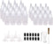 24pcs Plastic Squeeze Bottles with Twist Cap, 12pcs 30ml & 12pcs 60ml for Cookie Decorating Supplies