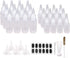 24pcs Plastic Squeeze Bottles with Twist Cap, 12pcs 30ml & 12pcs 60ml for Cookie Decorating Supplies