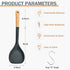 Wok Spatula, Silicone Wok Spatula Turner with Heat Resistant Wooden Handle, Kitchen Utensil Cooking Shovel Scoop Ladle for Scooping, Flipping, Stirring, Durable BPA-free Nonstick Cooking, 13.2Inch by Wiztoynia