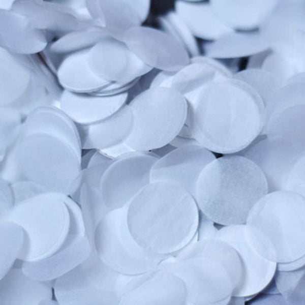 White Confetti Paper Circles - 1 inch for Table Wedding & Birthday Party Decoration, 5000 pcs