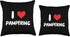 I Love Pampering Heart Relaxation Spa Resort Throw Pillow