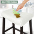 Set 4 Counter Bar Stool Cover Rectangle of Waterproof PU Height Bar stools Slipcovers Saddle Stool Slipcover Bench Seat