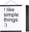 Artmag Magnetic Poster Hanger Frame - 24x36, 24x32, 24x18 Light Wood, Black, 24" Hanging Kit