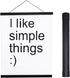 Artmag Magnetic Poster Hanger Frame, 18x24, 18x12, 18x28 Light Wood Hanging Kit (Black, 18")