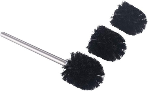 Angle Simple Toilet Brushes - 3 PCS Toilet Bowl Scrubber Brush Head with Cleaner Wand for Bathroom