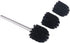 Angle Simple Toilet Brushes - 3 PCS Toilet Bowl Scrubber Brush Head with Cleaner Wand for Bathroom