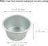 6 Packs Popover Pan Large Individual Muffin Mold, Aluminium Pudding Cup, Chocolate Molten Mould, Raspberry Souffle Baking Maker, Brownie Tumbler -for Pie, Egg Tart, Cake (Size 3.4"x 2") by Proshopping