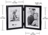 Malden International Designs Black Concept Wood Picture Frame, Double Vertical, 2-5x7, Black