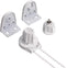 Upgrade 28mm Roller Blind Brackets, Heavy Duty Fittings Spare Kit with Blind Chain, White