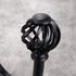 Sumnacon Set of 2 Metal Curtain Holdbacks - Wall Mounted Drapery Tiebacks for Bedroom, Livingroom, Office, Black