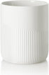 Ceramic Kitchen Utensil Holder, 7" Large Stable Crock, Cooking Organizer for Kitchen Counter, Dishwasher Safe, White