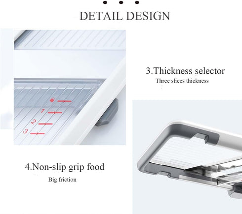 Multi Vegetable Slicer-Safe Mandoline slicer for kitchen,Adjustable Stainless Steel Blade,Cutter for Fruits