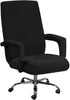 Stretch Office Chair Seat Covers with Armrest Sleeve, Jacquard Pattern High Back Slipcovers for Universal Chair