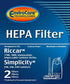 EnviroCare Replacement HEPA Vacuum Cleaner Filter for Riccar Immaculate & Impeccable RF17, Simplicity S30, S36