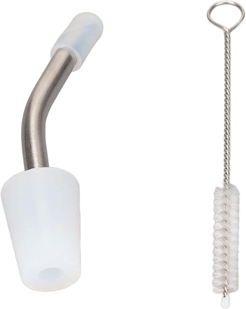 Stainless Steel Extended Kettle Spout - 10cm Brush, Coffee Kettle Spout for Home Kitchen Outdoor Use