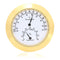 Guitar Violin Thermometer Hygrometer, Alloy Meter for Temperature and Humidity in Violin Guitar Case (Gold)