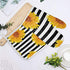 Set of Oven Mitt and Pot Holder, Sunflowers Oven Gloves, Heat Resistance Non-Slip for Kitchen BBQ Cooking