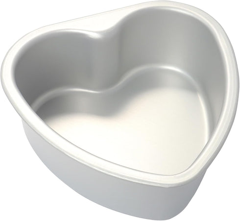 Heart Shaped Cake Pan, 6 Inch Aluminum Cake Tin for Baking, Valentine's Day, Weddings, Birthday Party Mold