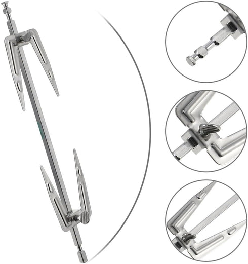 Toddmomy Stainless Steel Air Fryer Rotisserie Forks, Grill Forks for BBQ, Home Kitchen Outdoor Camping, Silver.