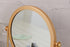 Geschaft Golden Tabletop Makeup Mirror, 360° Rotation, Round Swivel Desktop Stand, 7.1''