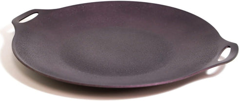 TECHEF 14-Inch Nonstick Round Griddle Grill Pan for Korean BBQ/Teppanyaki, Induction Ready, Purple