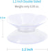 Pawfly 20 Pack Double Sided Suction Cups, 1.2 Inch Clear PVC Plastic Suckers for Glass Table Mirror