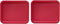 Replacement Lid for Pyrex Plastic Red Cover, 3 Cup Bowl Dish Rectangle, 7210-PC, 2-Pack
