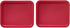 Replacement Lid for Pyrex Plastic Red Cover, 3 Cup Bowl Dish Rectangle, 7210-PC, 2-Pack