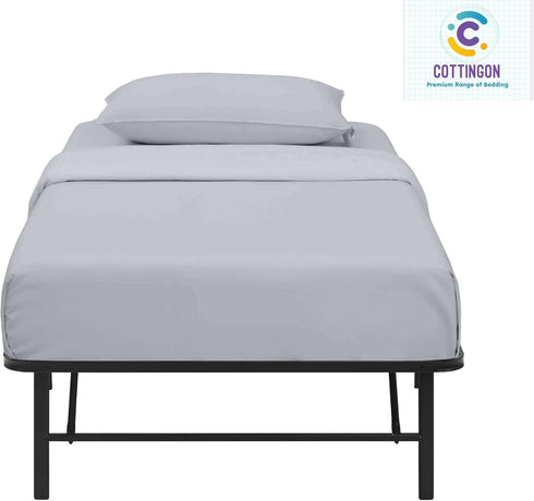 4 Set 30"X75", 4 7 Inch Cottingon Piece Cot Mattress Sheet Egyptian Cotton, Soft Sheets, Fits to Deep Pocket
