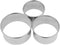 A Set of 3pcs Stainless Steel Dumpling Skin Cutters - 8cm, 7cm, 6cm Biscuit Round Maker & Pie Press Mold