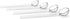 Teabloom Glass Stirring Spoons Set of 4 - Crystal Clear Petite Teaspoons (5.3 inches), Heat-Resistant Borosilicate Glass