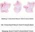 Cookie Cutters Cat Shape, 3PCS Cat Cookie Mold, Animal Cookie Stamps for Baking(Pink) by AISIBO