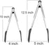 Cooking Tongs, 9 inches and 12 inches Stainless Steel Kitchen Silicone Serving Tong with Locking Handle