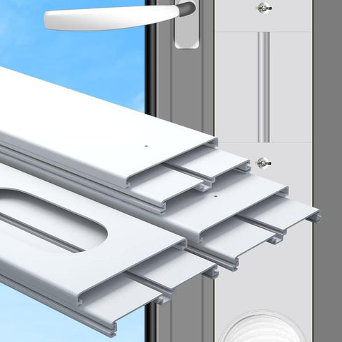 gulrear Sliding Door Air Conditioner Kit, 2023 Upgrade 6 Plates Seamless Vent Kit for Portable AC, 95 Inch