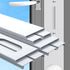 gulrear Sliding Door Air Conditioner Kit, 2023 Upgrade 6 Plates Seamless Vent Kit for Portable AC, 95 Inch