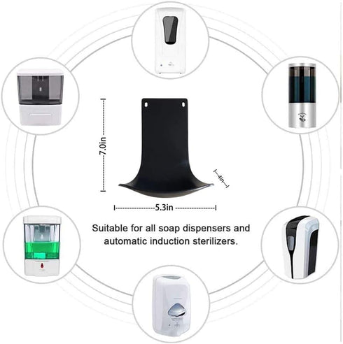 2PCS Wall Mount Soap Dispenser Bracket, Laundry Detergent Drip Catcher, Easy to Clean