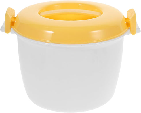DOITOOL Microwave Rice Cooker Mini Steamer, Vegetable Steamer Pot with Lid for Rice, 15.5X15.5X20CM