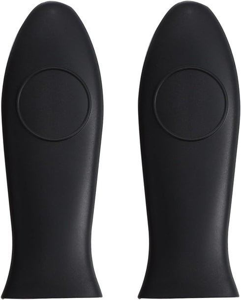 2 Pack Silicone Pan Handle Sleeve, Heat Resistant Cast Iron Skillet Handle Covers for Kitchen Cookware