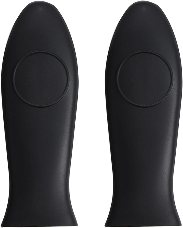 2 Pack Silicone Pan Handle Sleeve, Heat Resistant Cast Iron Skillet Handle Covers for Kitchen Cookware