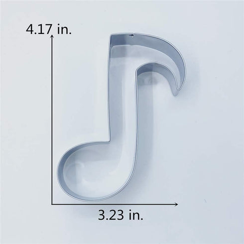 LILIAO Music Note Cookie Cutter - 3.2 x 4.2 inches Stainless Steel Music Biscuit Fondant Cutter