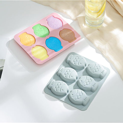 2 Pcs Fish Shaped Silicone Molds, Chocolate Candy Fondant, Cake, Jello, Ice Cube Mold Tray for Baking