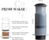 Coffee Press Maker - New Design, Bigger Capacity, Makes 1 to 3 Cups Quickly Without Bitterness