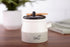 Keika Collective 10 oz 1.75 inch 3 inch Salt Cellar with Lid and Spoon - Handmade Ceramic Salt Keeper with Lid