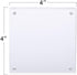 2 Pack 4x4 4x4 Set 10 10MM TWING Acrylic Picture Frame, Horizontal Magnet Double Sided Picture Frame with Microfiber
